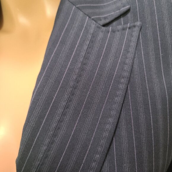 VINTAGE PIERRE CARDIN PARIS TAILORED FITTED BLAZER JACKET HANDSTITCHED sz 40 - Picture 4 of 7